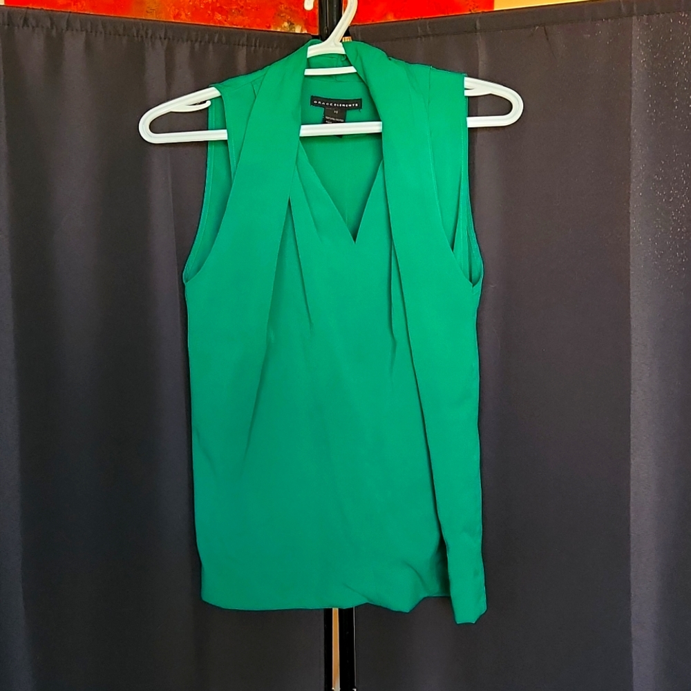 Grace Elements Green Tank top. Size XS